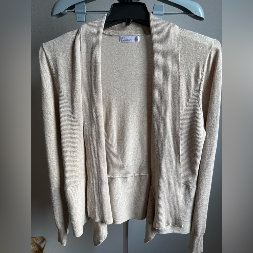 89th‎ & Madison Cream Women's Cardigan